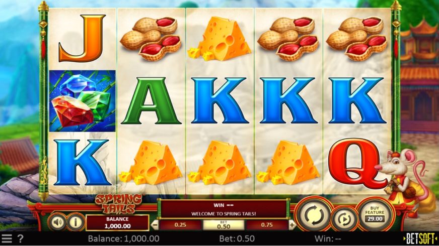 Spring Tails slot screen 1