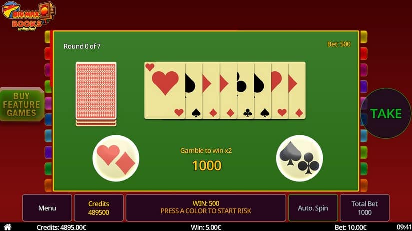 Big Max Books Unlimited slot screen 3