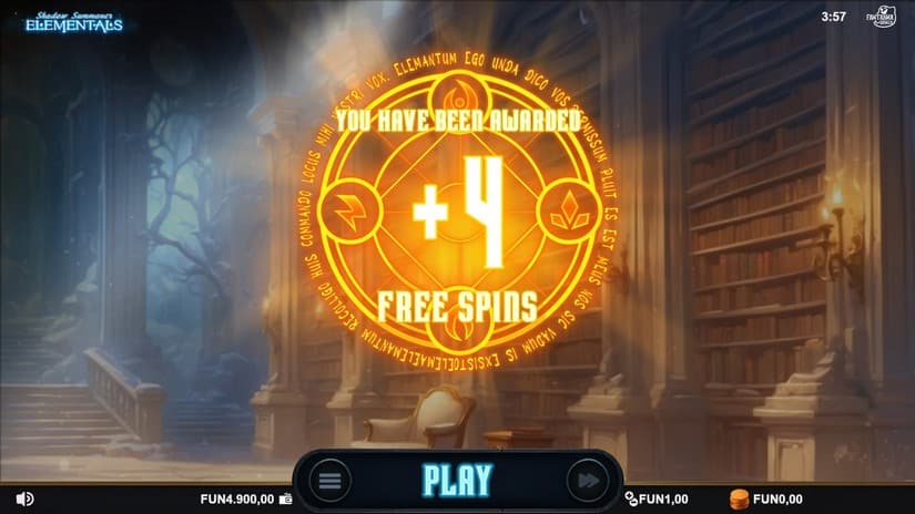 Shadow Summoner Elementals slot screen 2