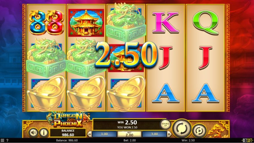 Dragon & Phoenix slot screen 2