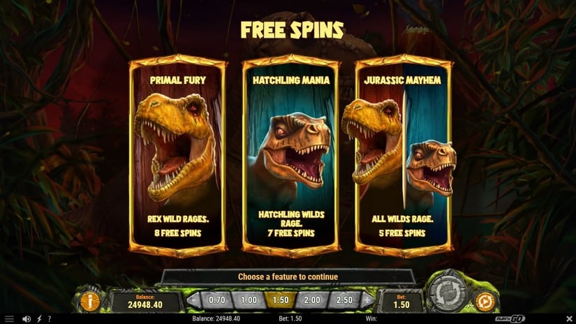 Raging Rex 2 slot screen 5