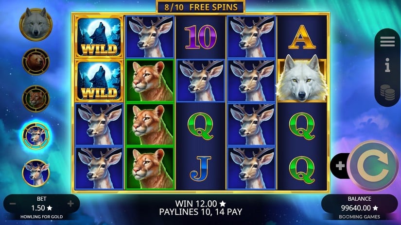 Howling For Gold slot screen 4