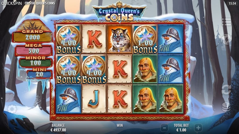 Crystal Queen’s Coins slot screen 2