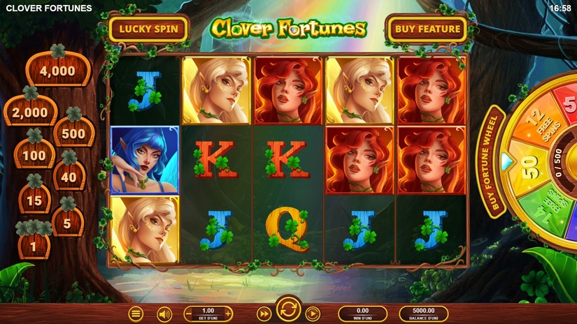 Clover Fortunes slot screen 1