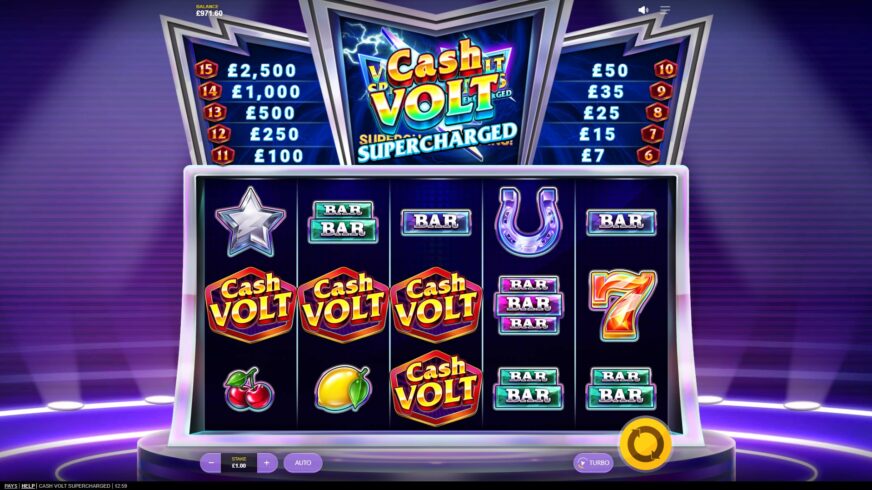 Cash Volt Supercharged slot screen 1