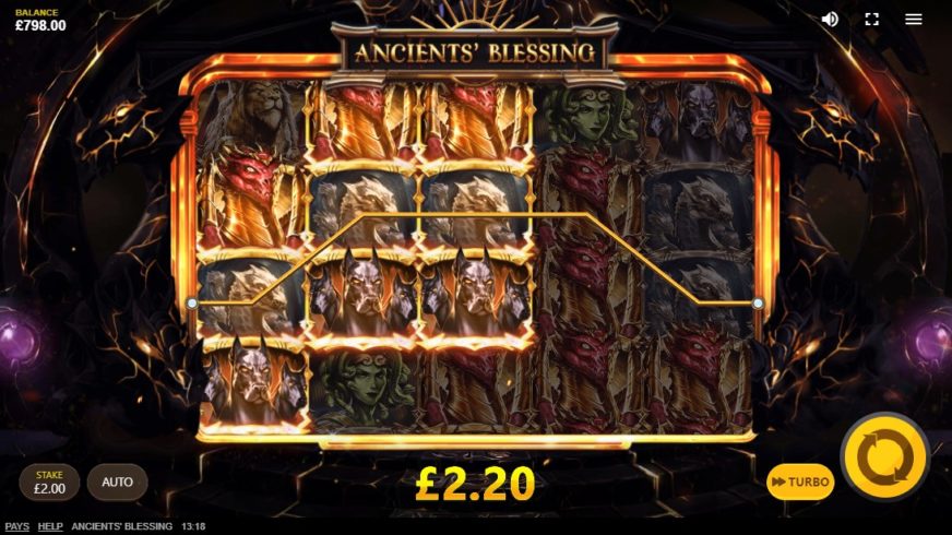 Ancients Blessing slot screen 2