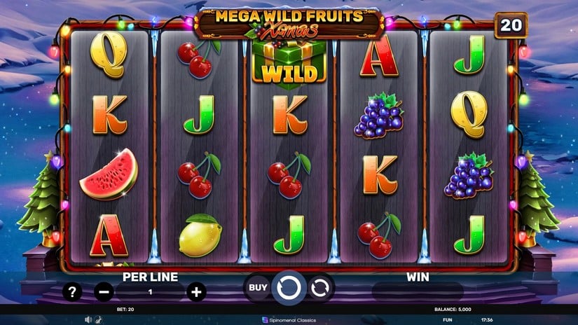 Mega Wild Fruits – Xmas slot screen 1