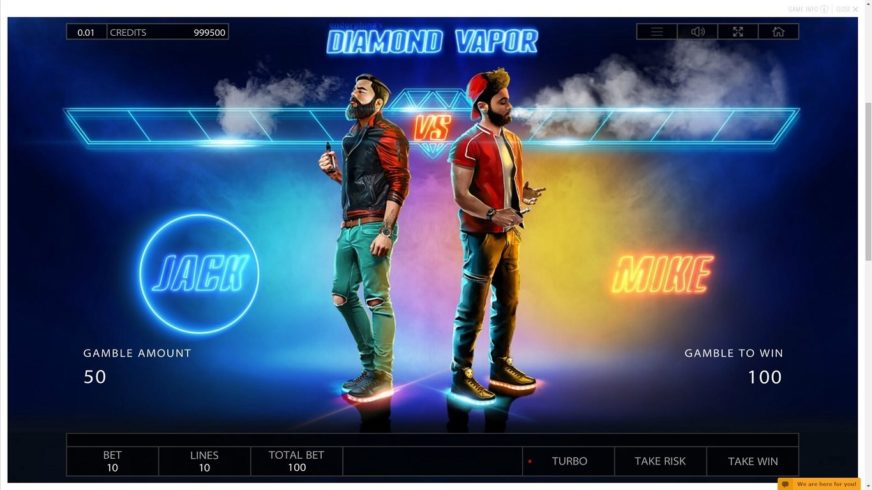 Diamond Vapor slot screen 3