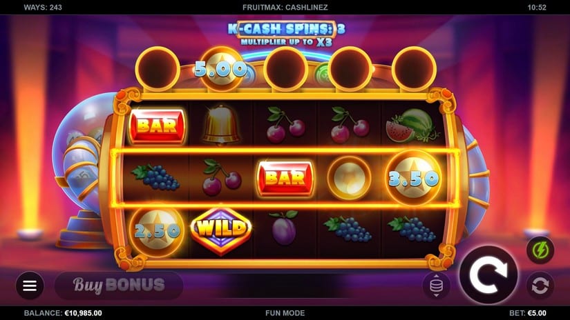 Fruit Max Cashlinez slot screen 2