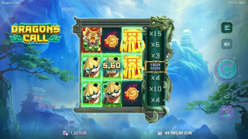 Dragon’s Call slot screen 2