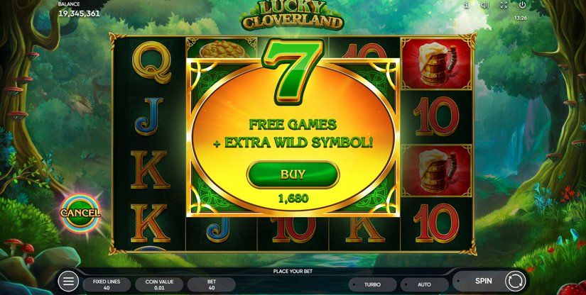 Lucky Cloverland slot screen 7