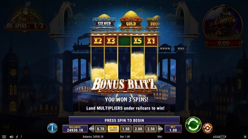 Bullion Xpress slot screen 3