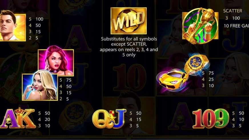 Football Superstar slot screen 3