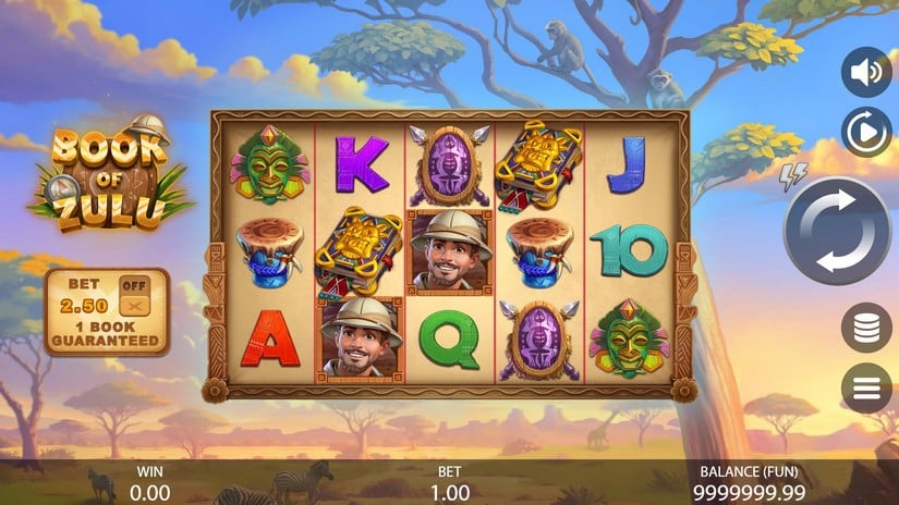 Book of Zulu slot screen 1