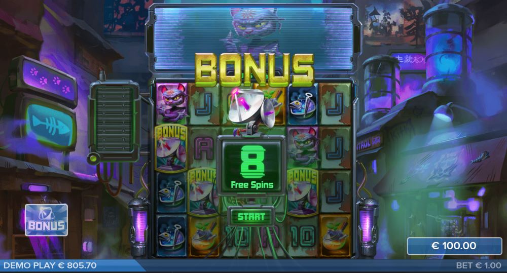 Gritty Kitty of Nitropolis free spins