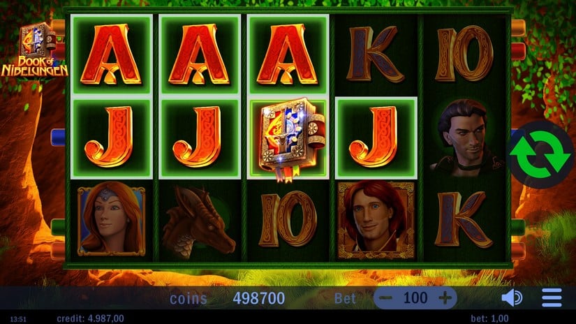 Book of Nibelungen slot screen 2