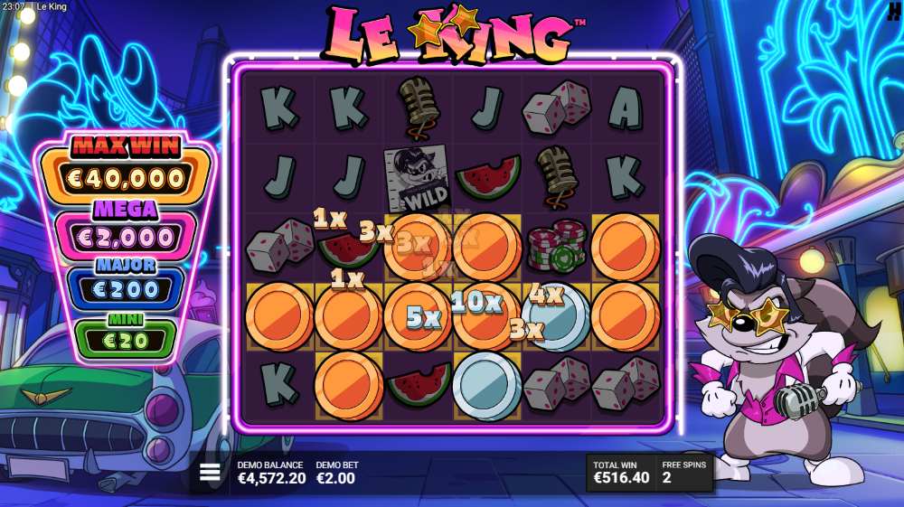 Le King free slot machine