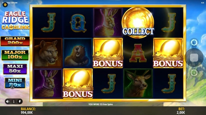 Eagle Ridge slot screen 2