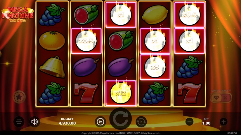 Mega Fortune Hold ‘N’ Win slot screen 2
