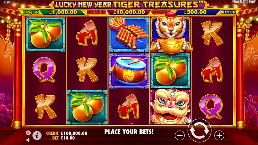 Lucky New Year – Tiger Treasures slot screen 1