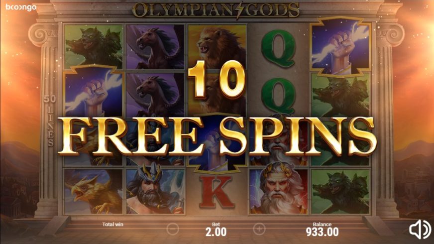 Olympian Gods slot screen 4