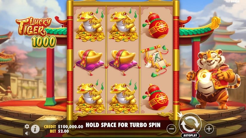 Lucky Tiger 1000 slot screen 1