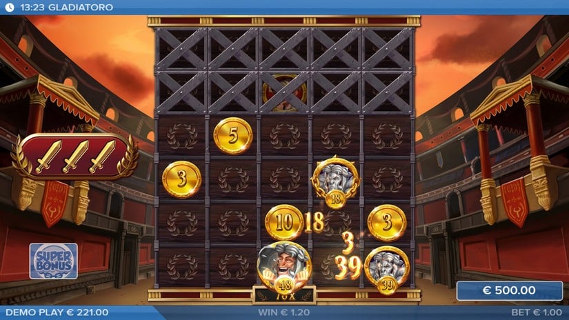 Gladiatoro slot screen 7