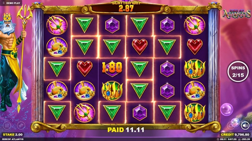 Rise of Atlantis slot screen 3