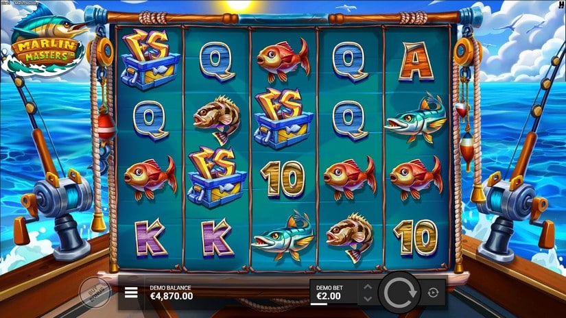 Marlin Masters slot screen 2