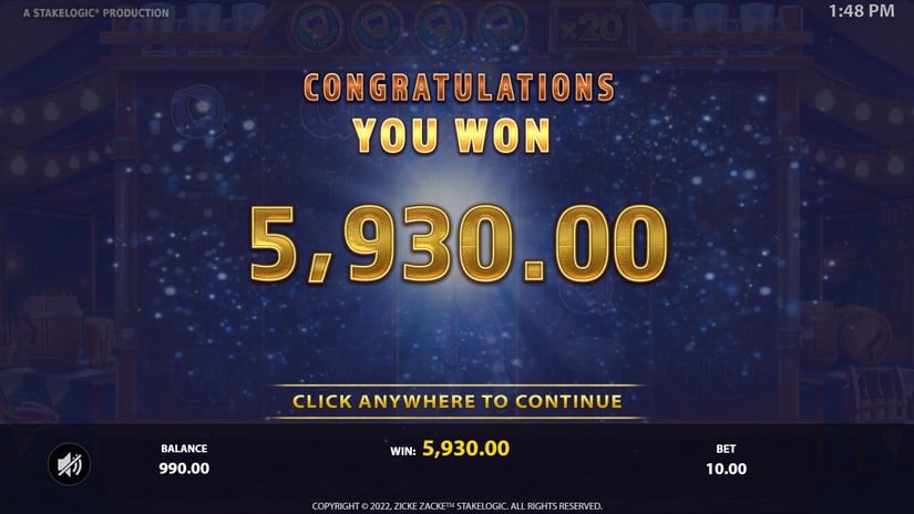 Zicke Zacke slot screen 9