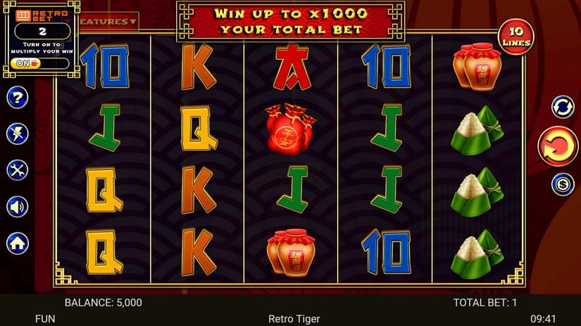 Retro Tiger slot screen 1