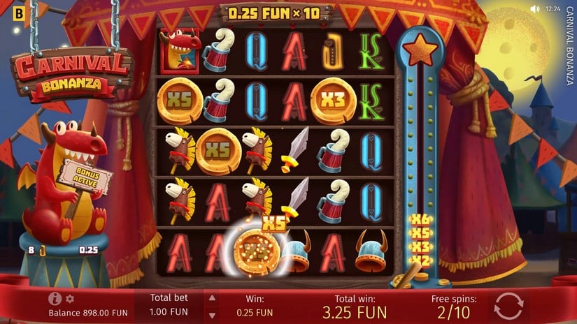Carnival Bonanza slot screen 3