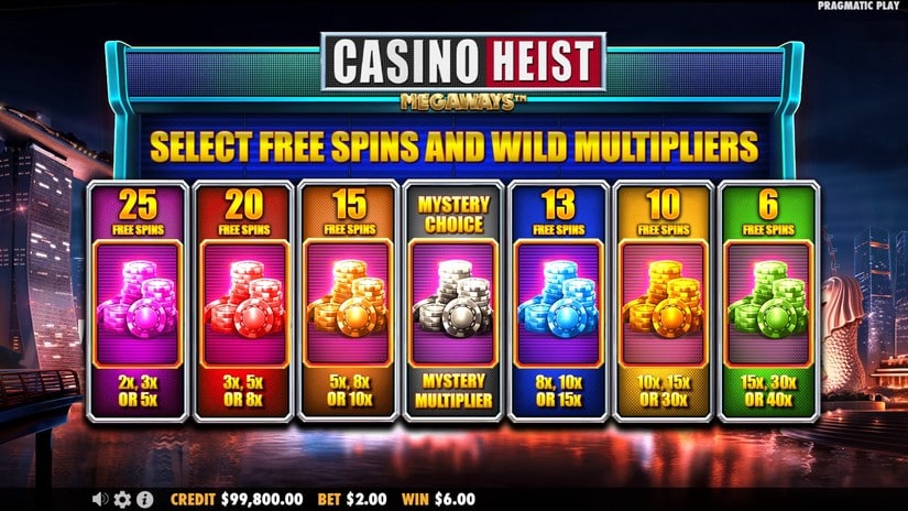 Casino Heist Megaways slot screen 3
