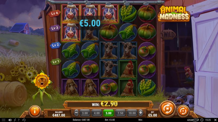 Animal Madness slot screen 5