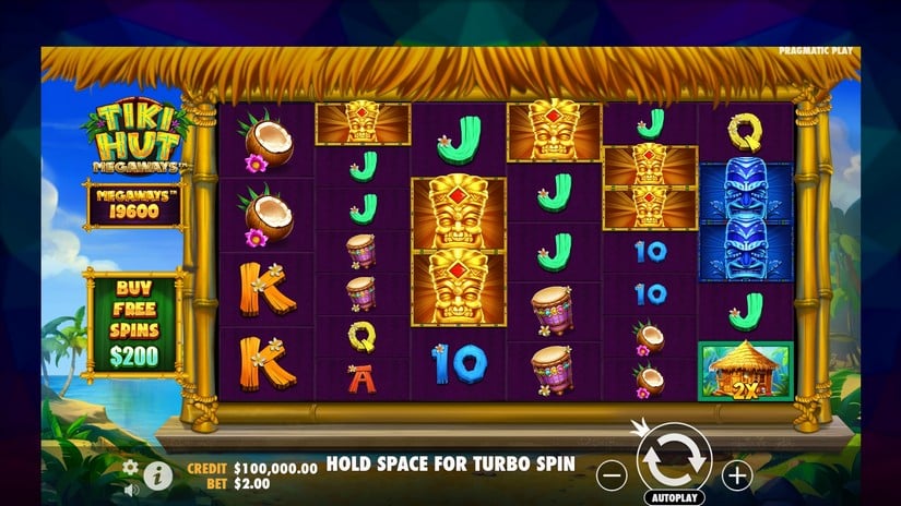 Tiki Hut Megaways slot screen 1
