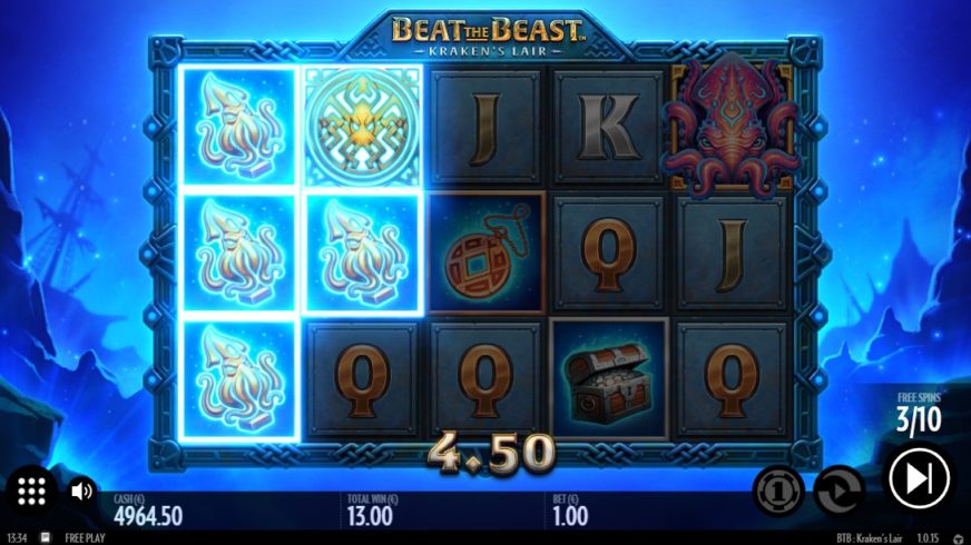 Beat the Beast: Kraken’s Lair slot screen 4