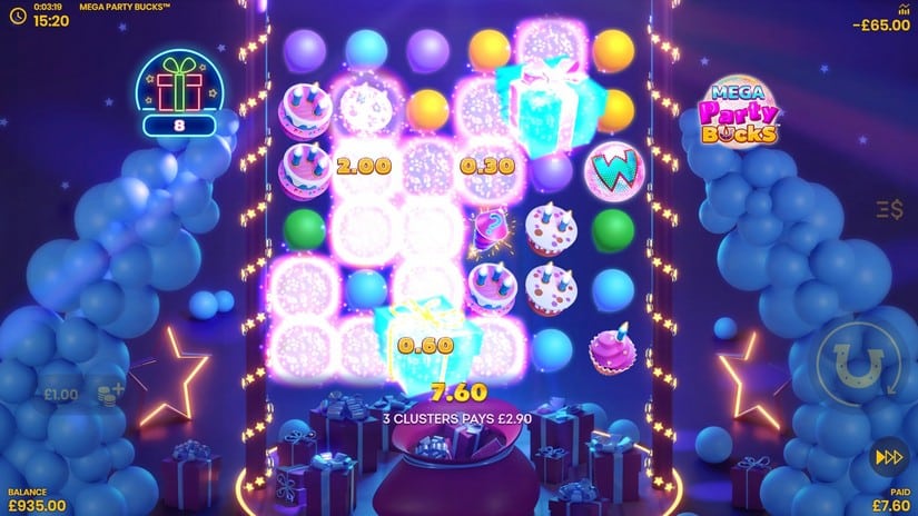 Mega Party Bucks slot screen 5