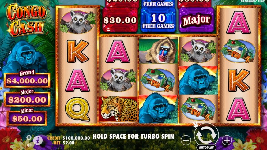 Congo Cash slot screen 1