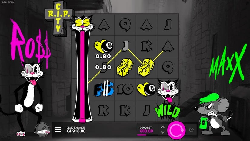 RIP City slot screen 2