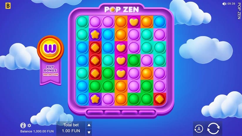 Pop Zen slot screen 1