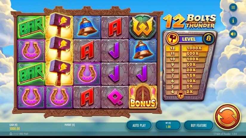 12 Bolts of Thunder slot screen 1