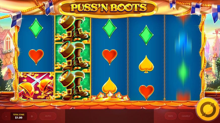 Puss’N Boots slot screen 1