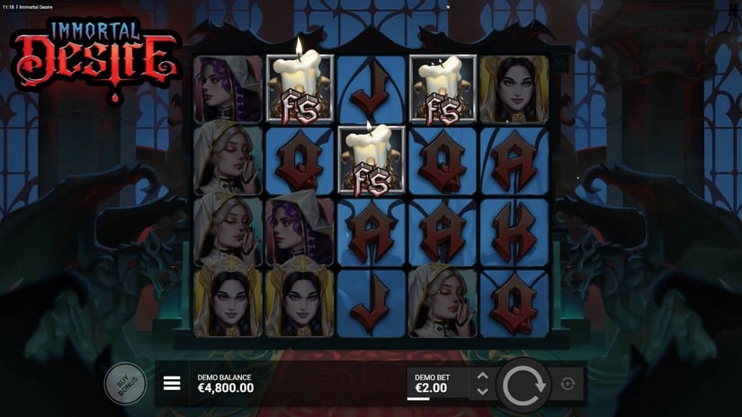 Immortal Desire slot screen 2