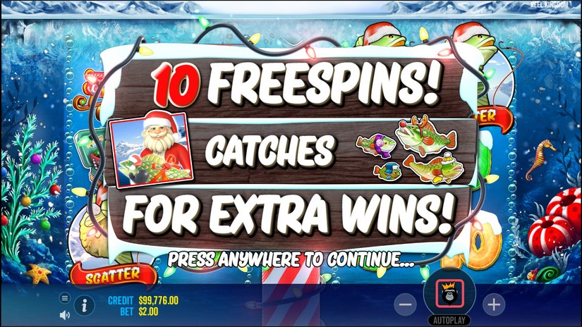 Christmas Big Bass Bonanza slot screen 4