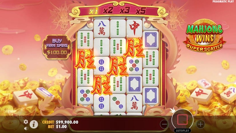 Mahjong Wins Super Scatter slot screen 2