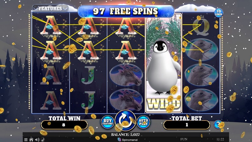 Wild Penguin slot screen 7