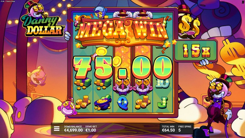 Danny Dollar slot screen 6