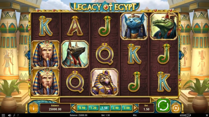 Legacy of Egypt slot screen 1