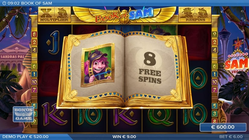 Book of Sam slot screen 5