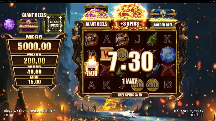 Dark Waters Power Combo slot screen 6